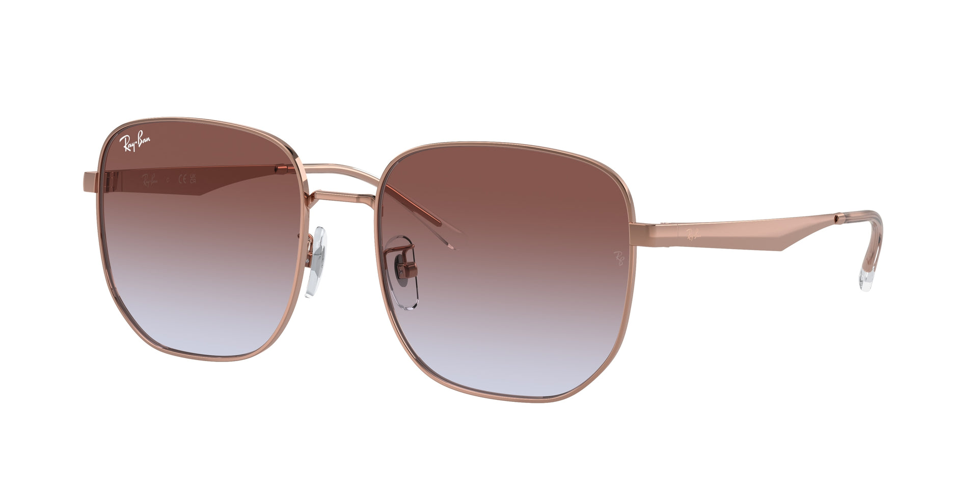 Ray-Ban RB3713D Rose Gold Sunglasses