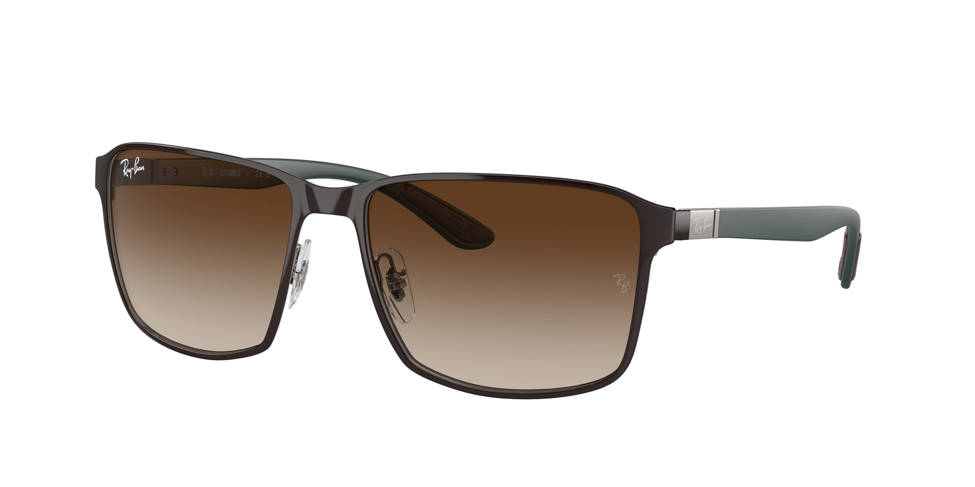 Ray-Ban RB3721 Brown On Gunmetal Sunglasses