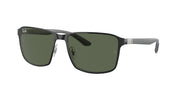 Ray-Ban RB3721 Black On Silver Sunglasses