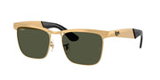 Ray-Ban RB3875 Sandblasted Legend Gold Sunglasses