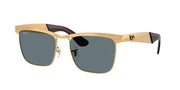 Ray-Ban RB3875 Sandblasted Legend Gold Sunglasses
