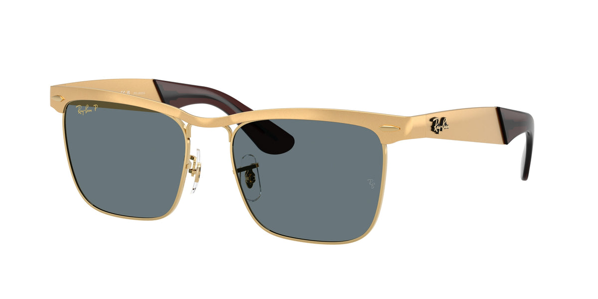 Ray-Ban RB3875 Sandblasted Legend Gold Sunglasses