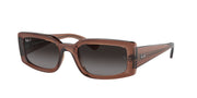 Ray-Ban RB4395F Transparent Brown Sunglasses