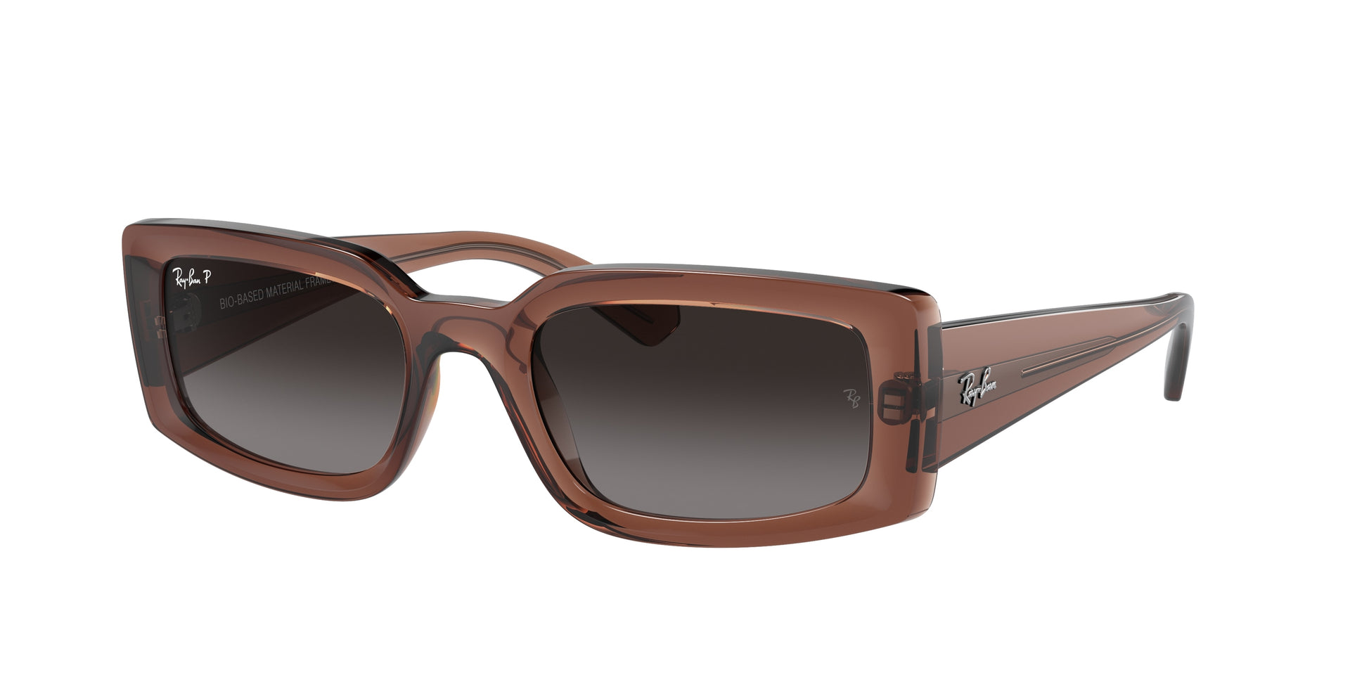 Ray-Ban RB4395F Transparent Brown Sunglasses