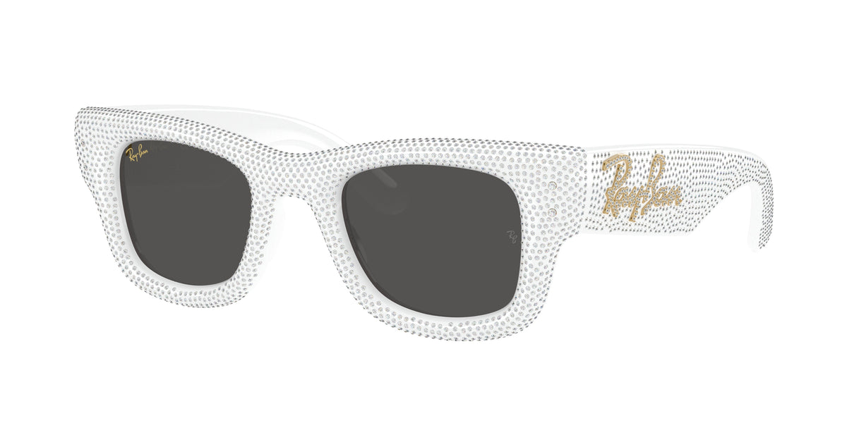 Ray-Ban RB4940BP White & Strass Pave Sunglasses