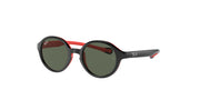 Ray-Ban RJ9075S Black On Red Sunglasses Kids