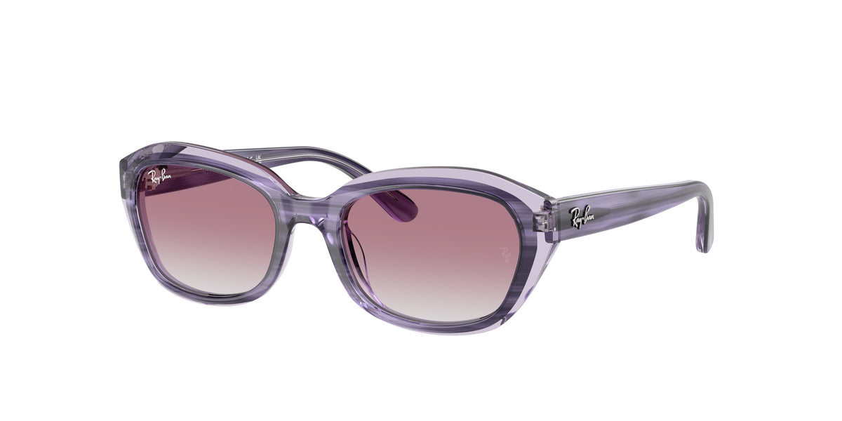Ray-Ban RJ9081S Striped Violet On Transparent Violet Sunglasses Kids