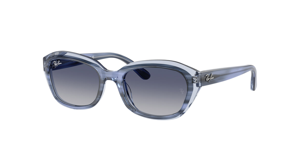 Ray-Ban RJ9081S Striped Blue On Transparent Blue Sunglasses Kids