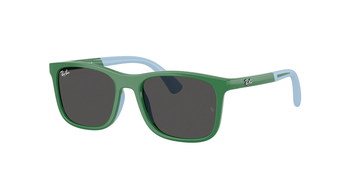 Ray-Ban RJ9084S Green On Rubber Light Blue Sunglasses Kids