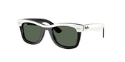 Ray-Ban RJ9140SF White & Black Sunglasses Kids