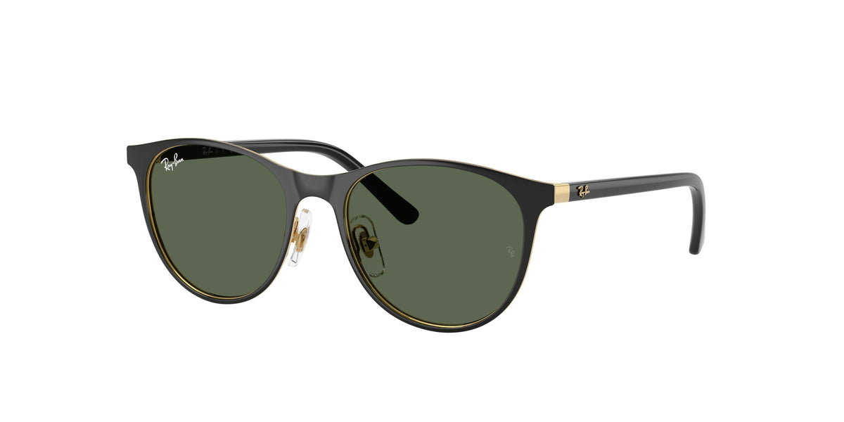 Ray-Ban RJ9552S Black On Gold Sunglasses Kids