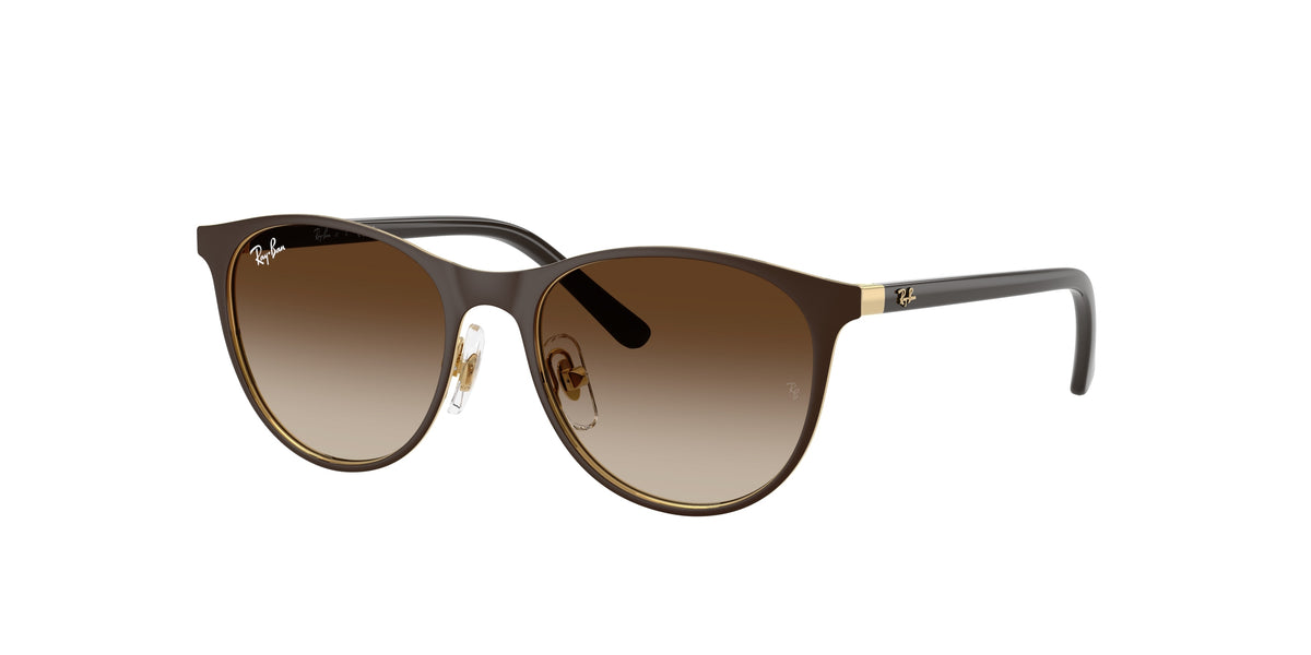 Ray-Ban RJ9552S Matte Brown On Arista Gold Sunglasses Kids