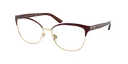 Ralph Lauren RL5099 Shiny Dark Red On Pale Gold Eyeglasses
