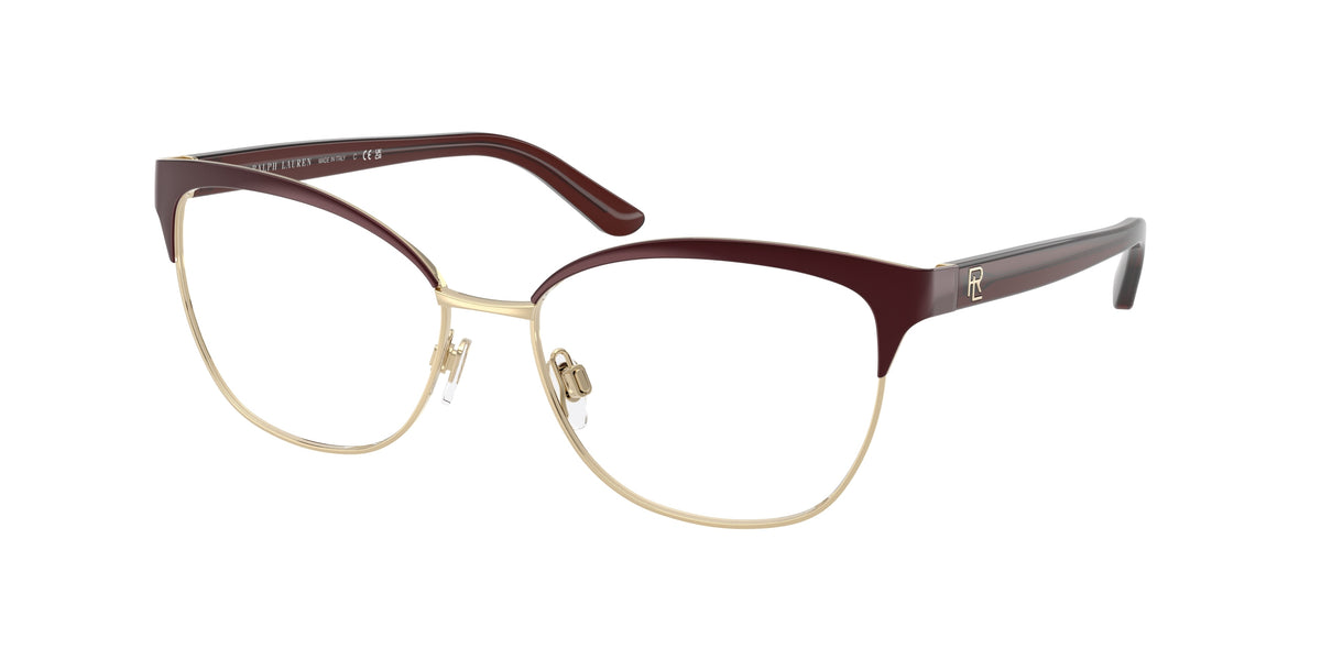 Ralph Lauren RL5099 Shiny Dark Red On Pale Gold Eyeglasses