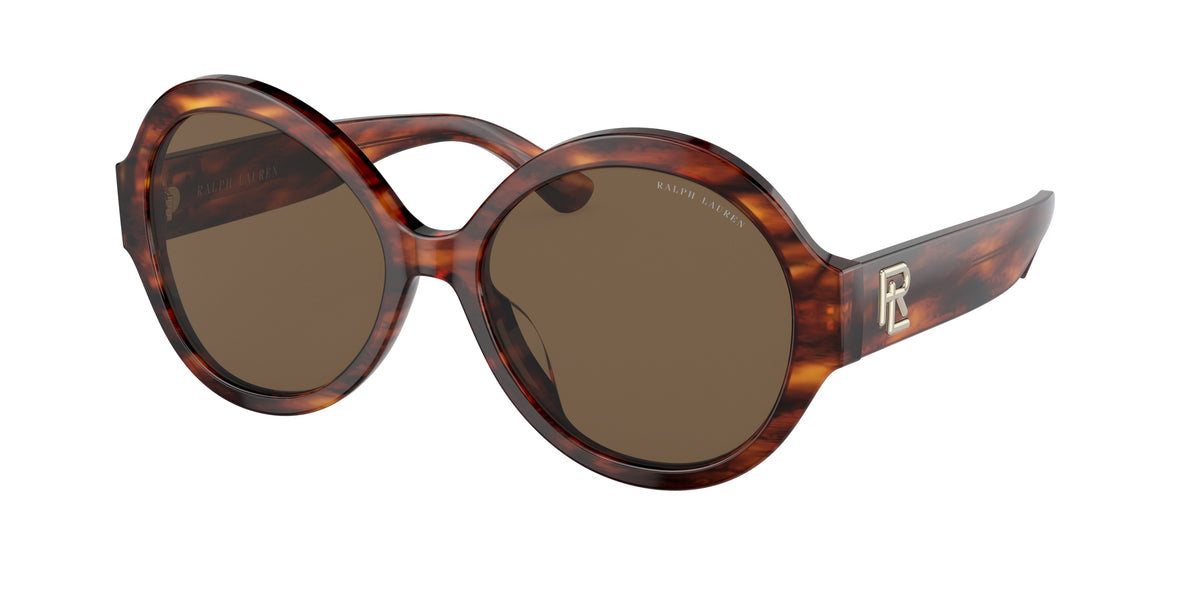 Ralph Lauren RL8207U Shiny Striped Havana Sunglasses