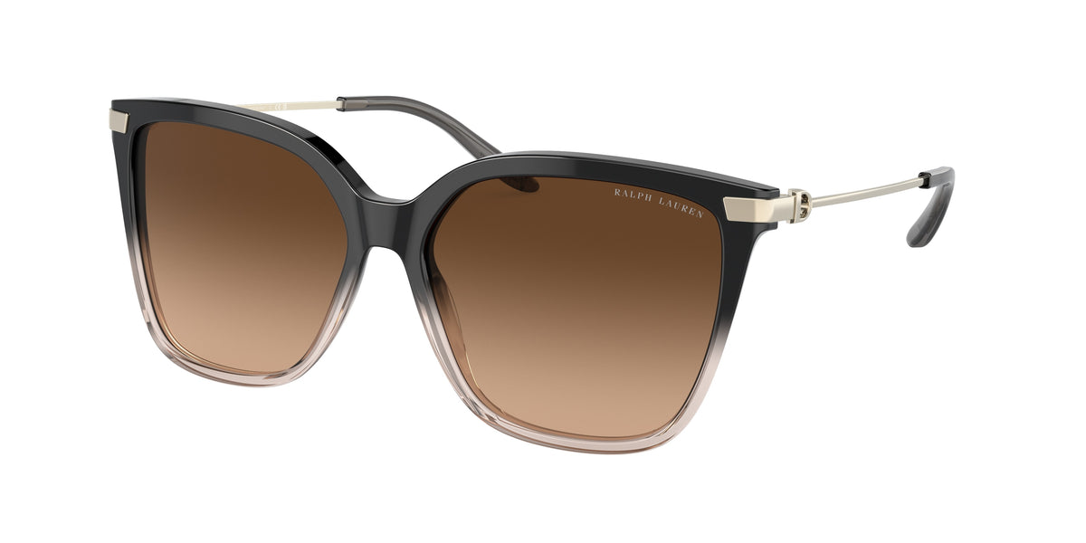 Ralph Lauren RL8209 Shiny Grad Black/Transp Beige Sunglasses