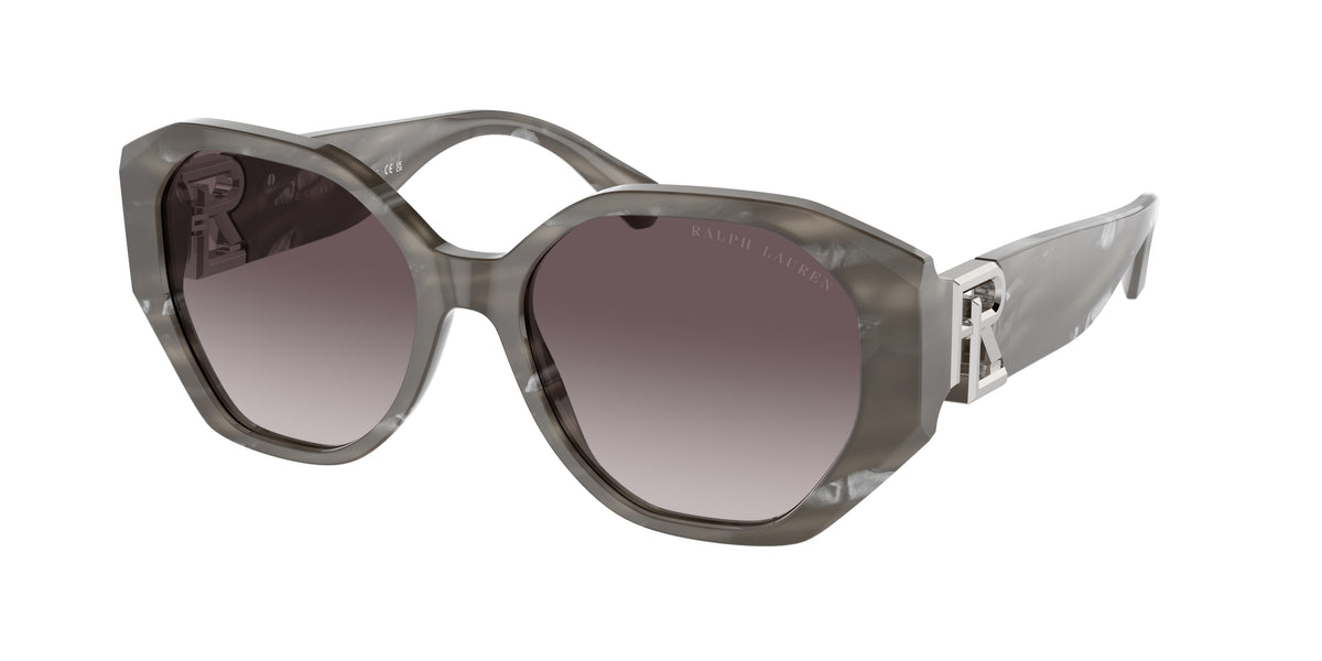 Ralph Lauren RL8220 Oystershell Black Sunglasses
