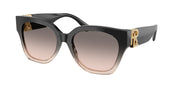 Ralph Lauren RL8221 Shiny Grad Black/Transp Beige Sunglasses
