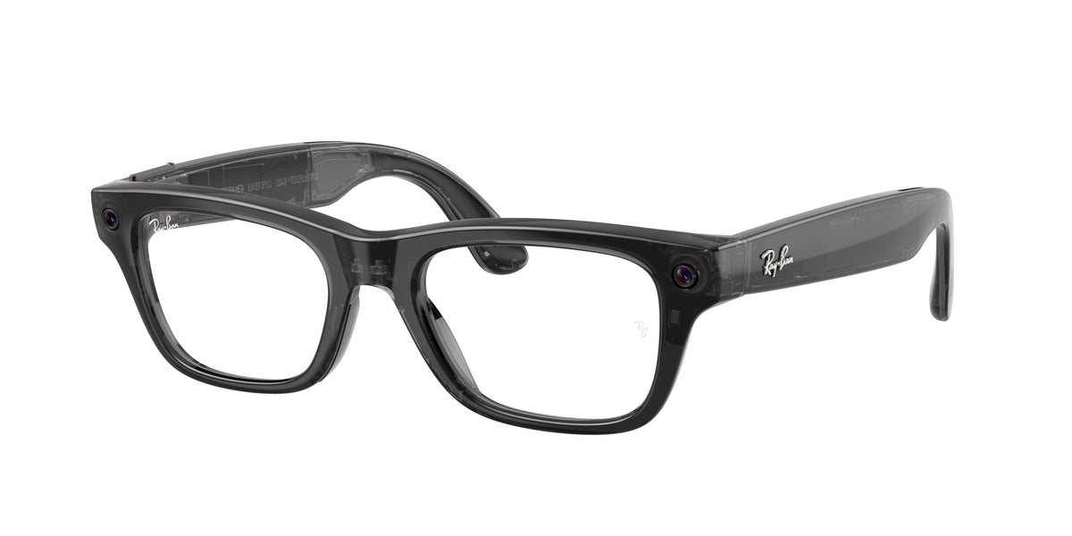 Ray-Ban Meta RW7001 Transparent Black AI Glasses