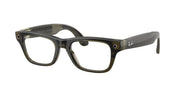 Ray-Ban Meta RW7001 Transparent Dark Olive AI Glasses