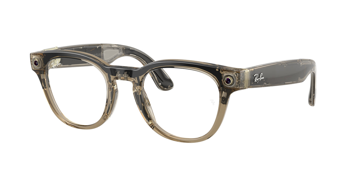 Ray-Ban Meta RW7002 Transparent Stone Beige AI Glasses