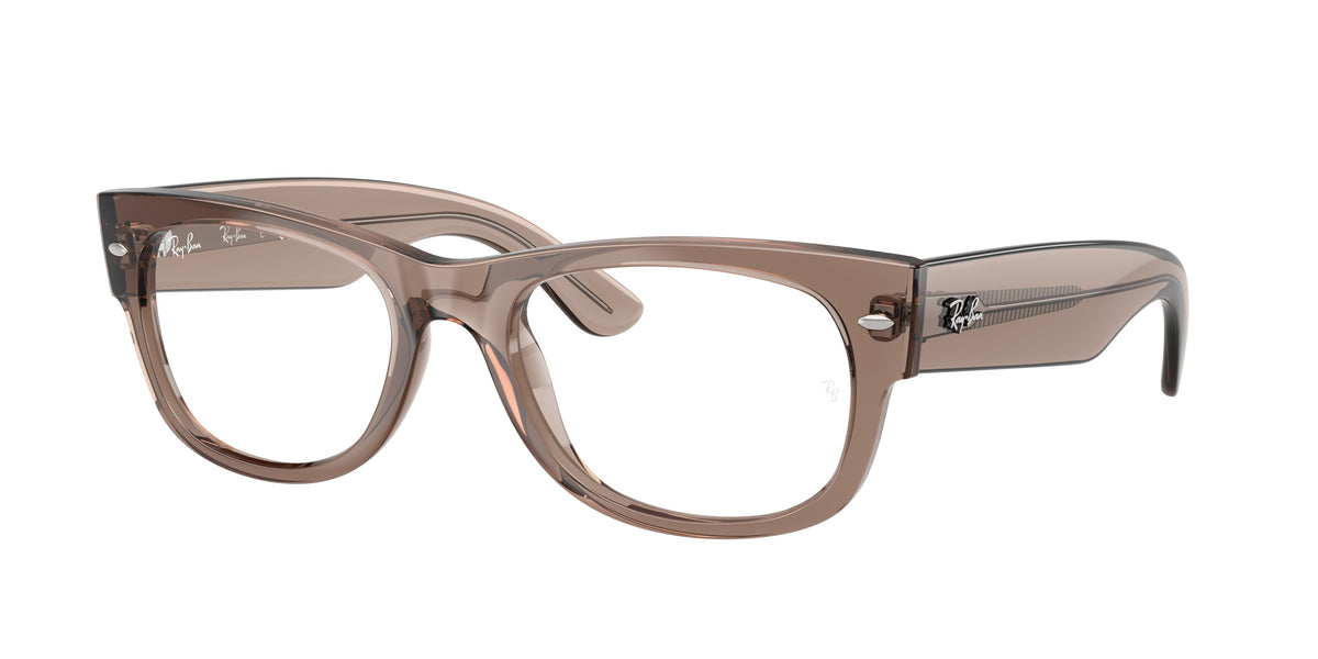 Ray-Ban RX0832V Transparent Taupe Beige Eyeglasses