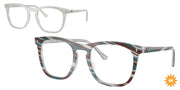 Ray-Ban RX2210VF Photo Striped Light Blue Eyeglasses