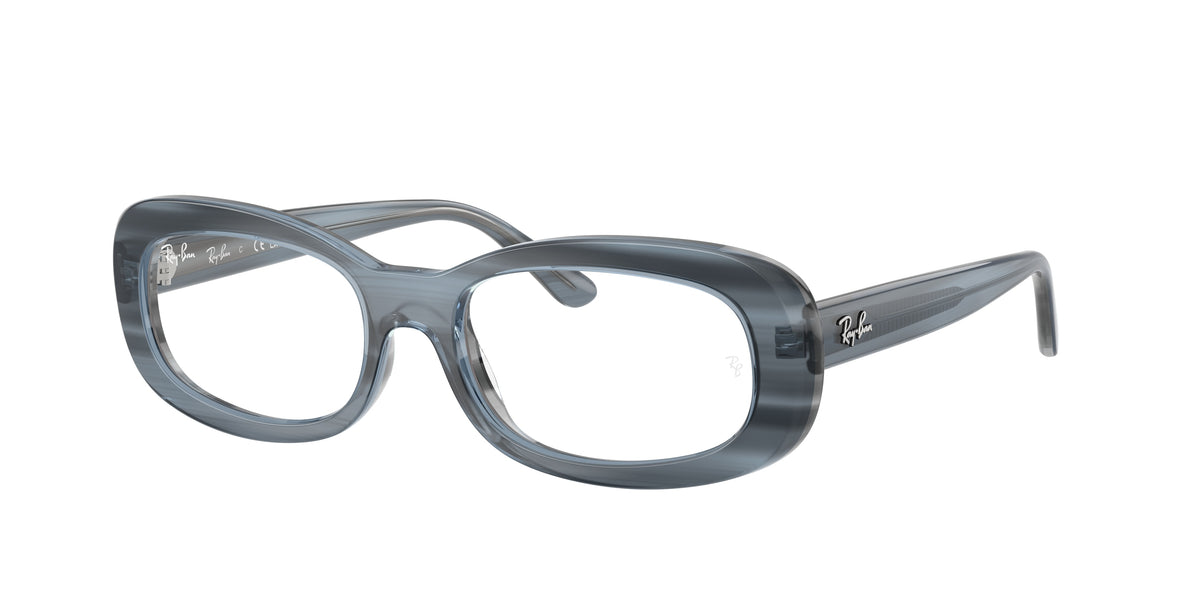 Ray-Ban RX2221V Striped Blue Eyeglasses