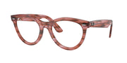Ray-Ban RX2241V Striped Transparent Pink Eyeglasses
