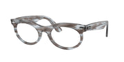 Ray-Ban RX2242VF Striped Transparent Blue Eyeglasses