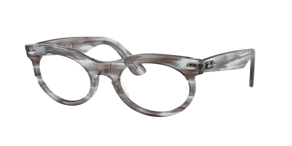 Ray-Ban RX2242VF Striped Transparent Blue Eyeglasses