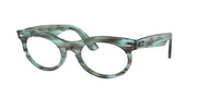 Ray-Ban RX2242VF Striped Transparent Green Eyeglasses