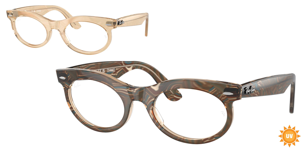 Ray-Ban RX2242V Photo Waves Brown Eyeglasses