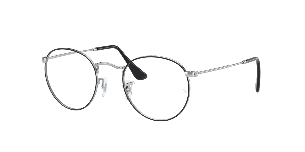 Ray-Ban RX3447V Black On Silver Eyeglasses