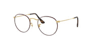 Ray-Ban RX3447V Matte Havana On Matte Arista Gold Eyeglasses
