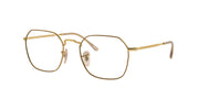 Ray-Ban RX3694V Beige On Gold Eyeglasses