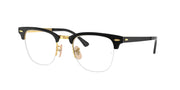Ray-Ban RX3716VM Black On Gold Eyeglasses