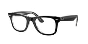 Ray-Ban RX4340V Black On Transparent Eyeglasses