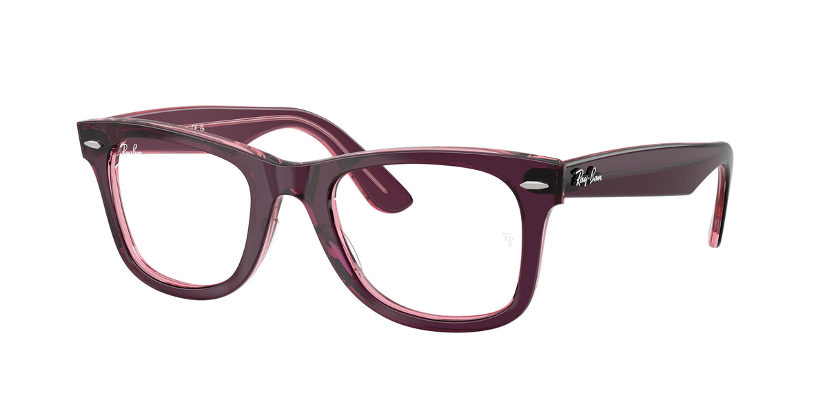 Ray-Ban RX4340V Violet On Transparent Pink Eyeglasses