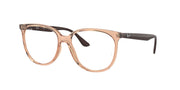 Ray-Ban RX4378V Transparent Brown Eyeglasses