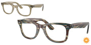 Ray-Ban RX5121F Photo Striped Grey Eyeglasses