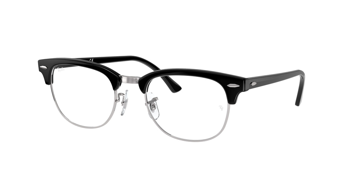 Ray-Ban RX5154 Black On Silver Eyeglasses