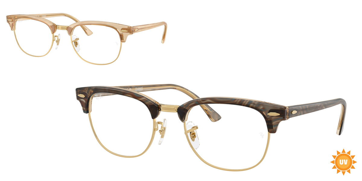 Ray-Ban RX5154 Photo Waves Brown Eyeglasses