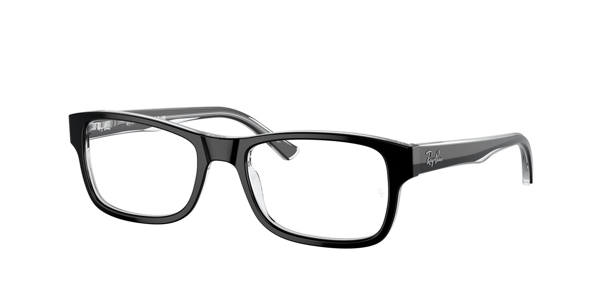 Ray-Ban RX5268 Black On Transparent Eyeglasses
