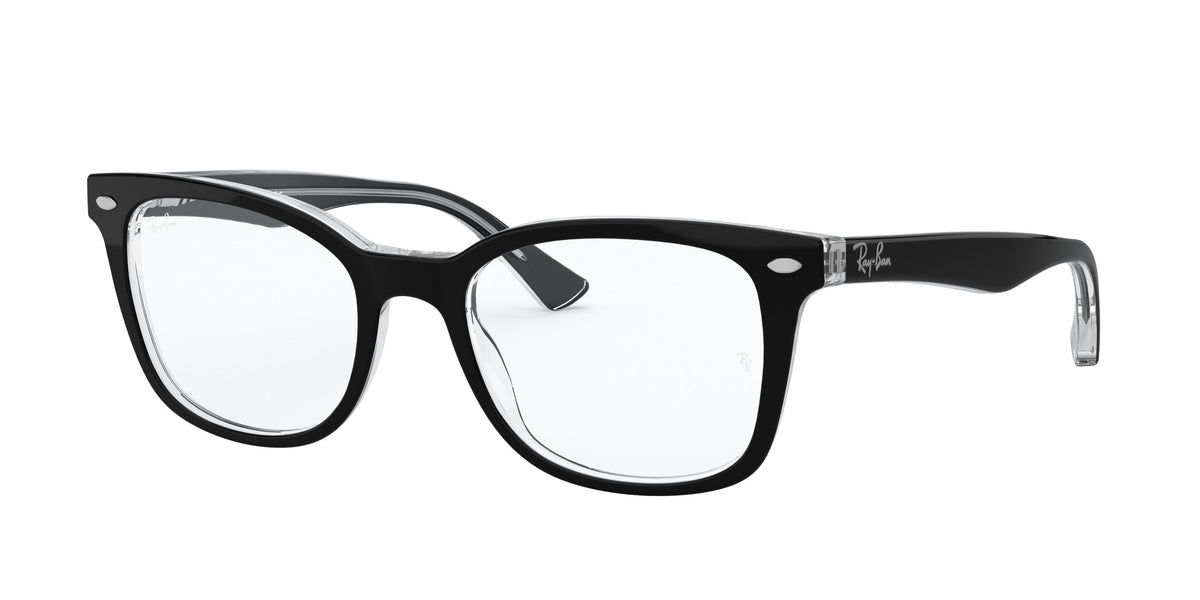 Ray-Ban RX5285 Black On Transparent Eyeglasses