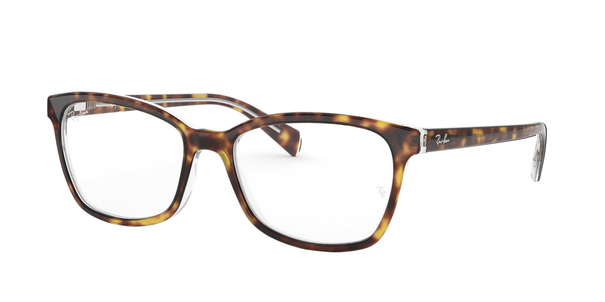 Ray-Ban RX5362 Havana On Transparent Eyeglasses