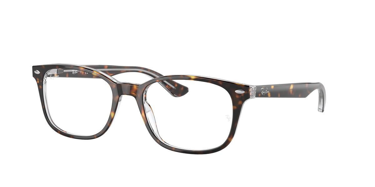Ray-Ban RX5375 Havana On Transparent Eyeglasses