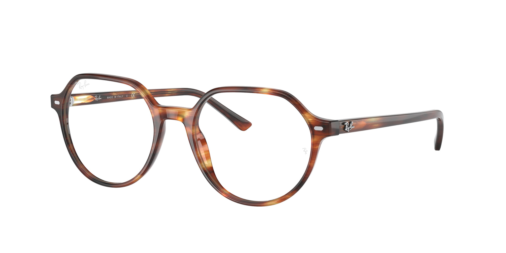 Ray-Ban RX5395 Striped Havana Eyeglasses