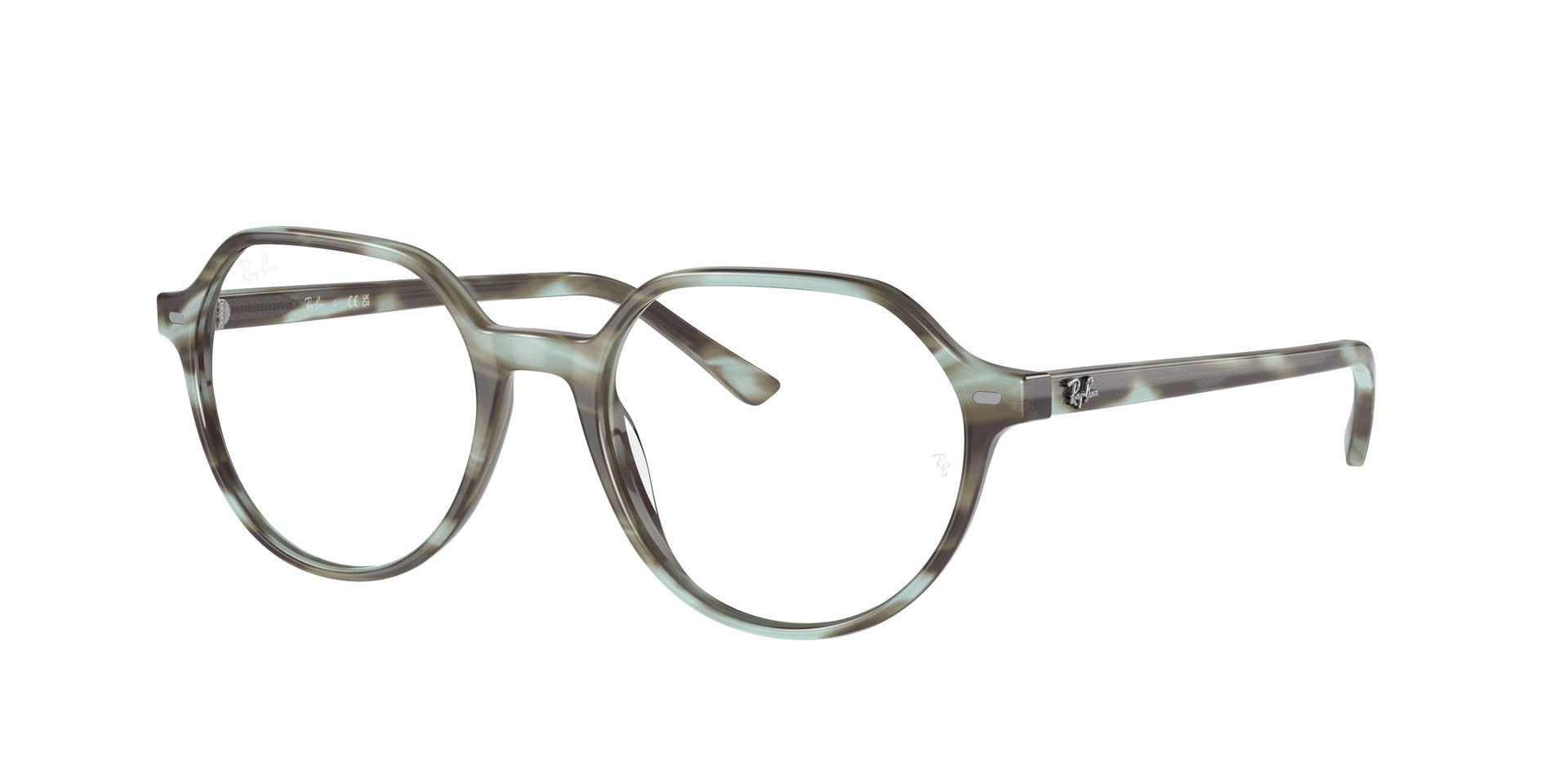 Ray-Ban RX5395 Striped Green Eyeglasses