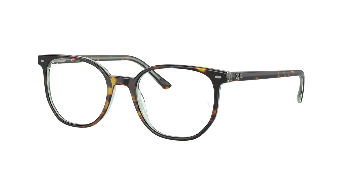 Ray-Ban RX5397 Havana On Transparent Green Eyeglasses